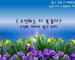 수선화 인물 분석도!